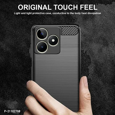 Coverblack Camera Bump Protector Rubber Back Cover For Realme C53Black-thumb5