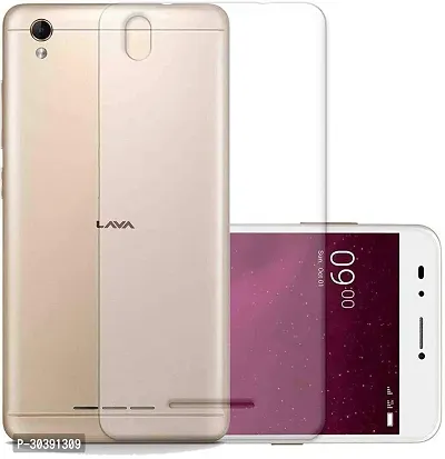 Coverblack Waterproof Rubber Back Cover For Lava Z60Transparent Totu-thumb3