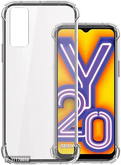 Classy Dual Protection Rubber Back Cover For Vivo Y12S-thumb2