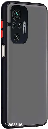 Coverblack Dual Protection Fiber Back Cover For Mi Redmi Note 10Pro MaxRich Black-thumb2