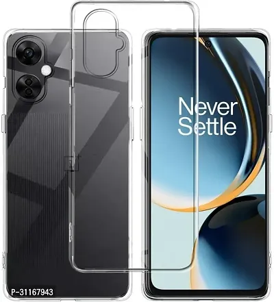 Classy Flexible Rubber Back Cover For Oneplus Nord Ce 3 Lite 5G-thumb0