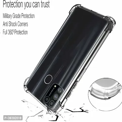 Coverblack Dual Protection Rubber Back Cover For Tecno Spark 6 AirTransparent Totu-thumb2