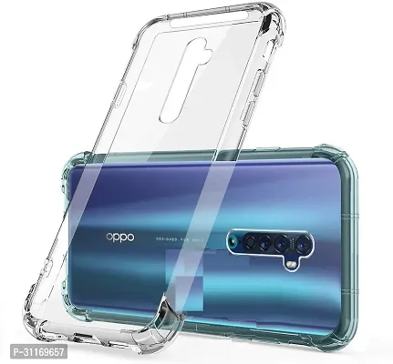 Classy Dual Protection Rubber Back Cover For Oppo Reno 2-thumb0