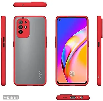 Coverblack Rugged Armor Polycarbonate Back Cover For Oppo Cph2213 , F19Pro+ 5GRed-thumb4