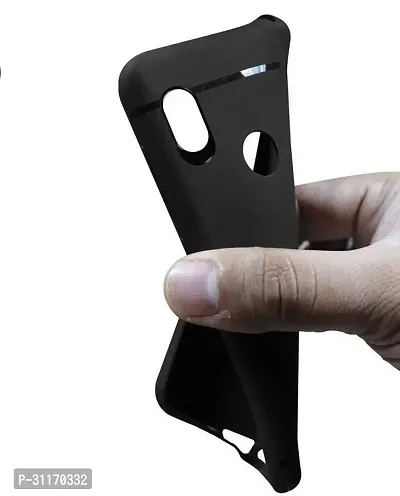 Classy Dual Protection Rubber Back Cover For Honor 7CBlack-thumb2