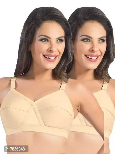 Sonari Women's Non-Padded Wire Free Regular Bra-Pack of 2-thumb0