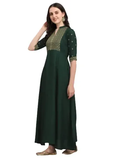 Bollywood Style rayon Ethnic Gowns 