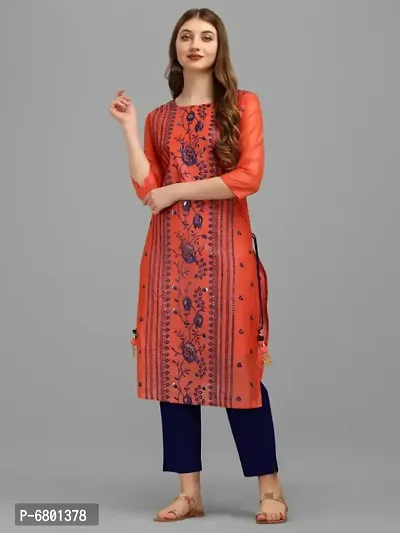 Elegant Poly Chanderi Embroidered Kurti For Women