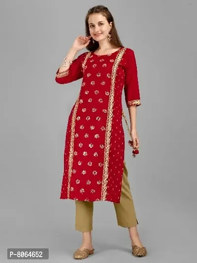 Stylish Women Viscose Rayon Kurta-thumb0