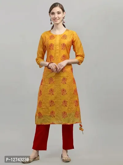 Fancy Chanderi Silk Kurti For Women