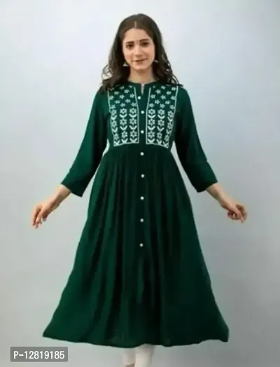 Fancy Rayon Kurti For Women-thumb0