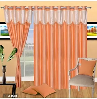 Home Garage Eyelet Window Polyester Curtains Set of 2 - (Aqua 4x5)