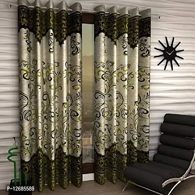 Home Garage Eyelet Window Polyester Curtains Set of 2 - (Purple 4x5)