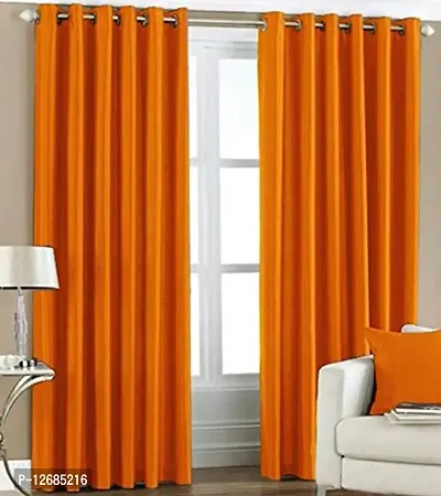 Home Garage Eyelet Window Polyester Curtains Set of 2 - (Aqua 4x5)-thumb0