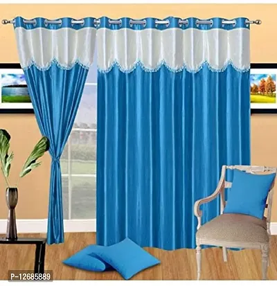 Home Garage Eyelet Door Curtains Set of 2 Made from Polyester, These Curtains are Extremely fine in Quality and can be maintained Easily-thumb0