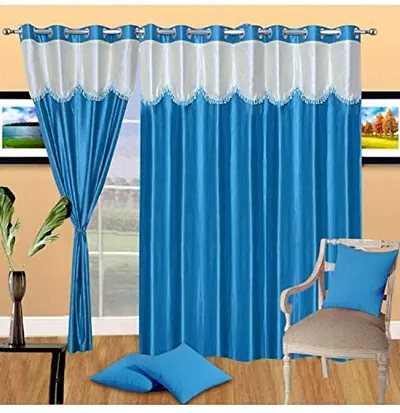 Home Garage Eyelet Door Curtains Set of 2 Made from Polyester, These Curtains are Extremely fine in Quality and can be maintained Easily
