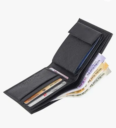 Classy Faux Leather Textured Two Fold Wallet