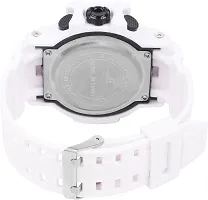 Stylish White Silicone Digital Watches For Men, Pack Of 1-thumb3
