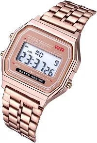 Elegant Stainless Steel Digital Watches For Women And Girls-thumb1