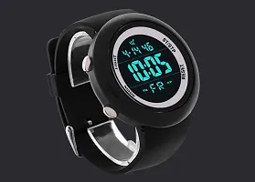 Stylish Black Silicone Digital Watches For Men, Pack Of 2-thumb3