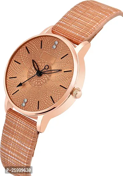 Elegant Synthetic Leather Analog Watches For Women And Girls-thumb2