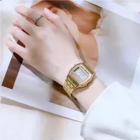 Elegant Stainless Steel Digital Watches For Women And Girls-thumb2
