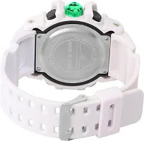 Stylish White Silicone Analog-Digital Watches For Men, Pack Of 1-thumb3