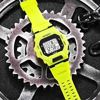 Stylish Yellow Silicone Digital Watches For Men, Pack Of 1-thumb3