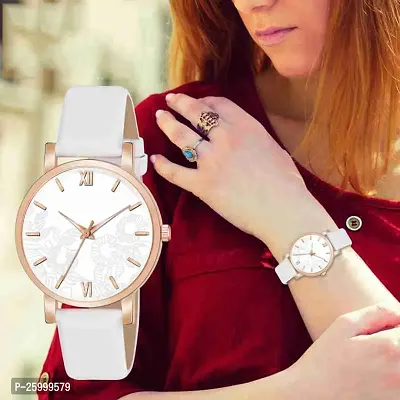 Elegant Synthetic Leather Analog Watches For Women And Girls-thumb0