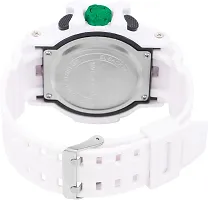 Stylish White Silicone Digital Watches For Men, Pack Of 2-thumb2