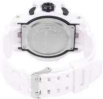 Stylish White Silicone Digital Watches For Men, Pack Of 1-thumb3