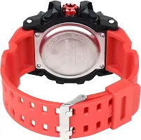 Stylish RED Silicone Digital Watches For Men, Pack Of 1-thumb2