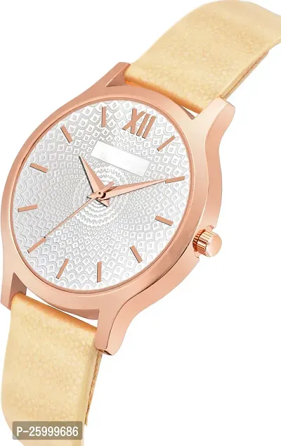 Elegant Synthetic Leather Analog Watches For Women And Girls-thumb3