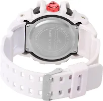 Stylish White Silicone Digital Watches For Men, Pack Of 1-thumb1