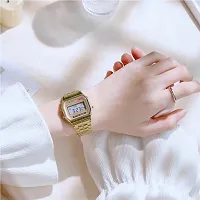 Elegant Stainless Steel Digital Watches For Women And Girls-thumb3