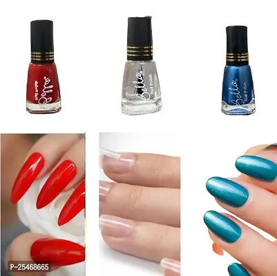 RedMatte-Topcoat-Blue Quick-dry Long Lasting  Chip Resistant Nail paint combo