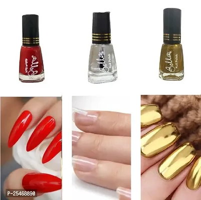 RedMatte-Topcoat-Golden Quick-dry Long Lasting  Chip Resistant Nail paint combo-thumb0