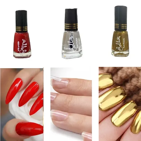 RedMatte-Topcoat-Golden Quick-dry Long Lasting  Chip Resistant Nail paint combo