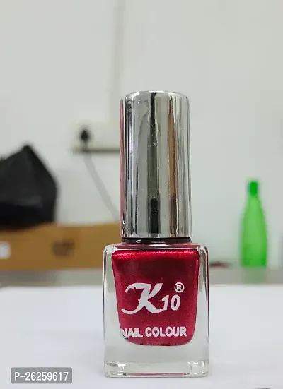 Metallic Finish Lemon Dark Red  Nail polish combo-thumb3