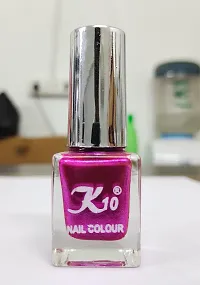 Metallic Finish Silver Pink  Nail polish combo-thumb2