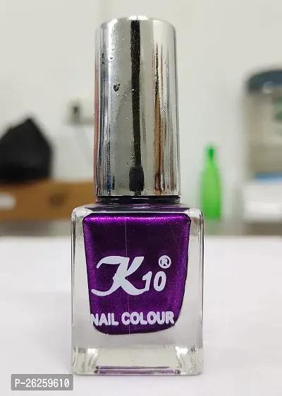 Metallic Finish Lemon Purple  Nail polish combo-thumb3