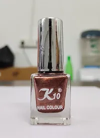 Metallic Finish Dark Pink Coffee  Nail polish combo-thumb2