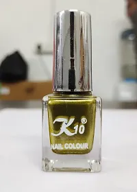 Metallic Finish Lemon Coffee  Nail polish combo-thumb1