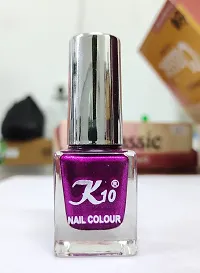 Metallic Finish Dark Pink Purple  Nail polish combo-thumb1