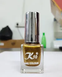 Metallic Finish Golden Coffee  Nail polish combo-thumb1