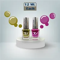 Metallic Finish Lemon Pink  Nail polish combo-thumb1