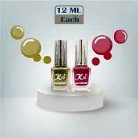 Metallic Finish Lemon Red  Nail polish combo-thumb1