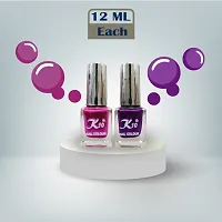 Metallic Finish Pink Purple  Nail polish combo-thumb1