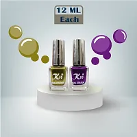 Metallic Finish Lemon Purple  Nail polish combo-thumb3