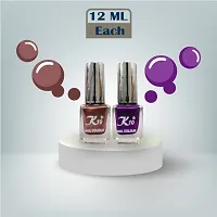 Metallic Finish Cofee Purple  Nail polish combo-thumb3